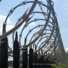 Material de construcción Hot Dipped Galvanized Razor Wire Usado en Border Fence